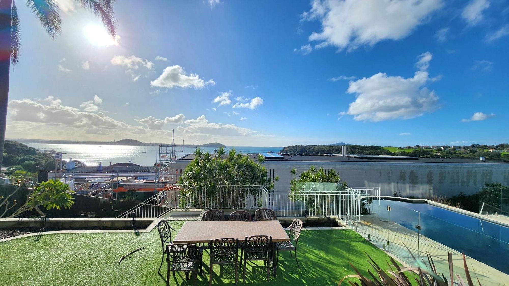 オークランド Orakei Grandeur Mansion With Sea Views & Poolヴィラ エクステリア 写真