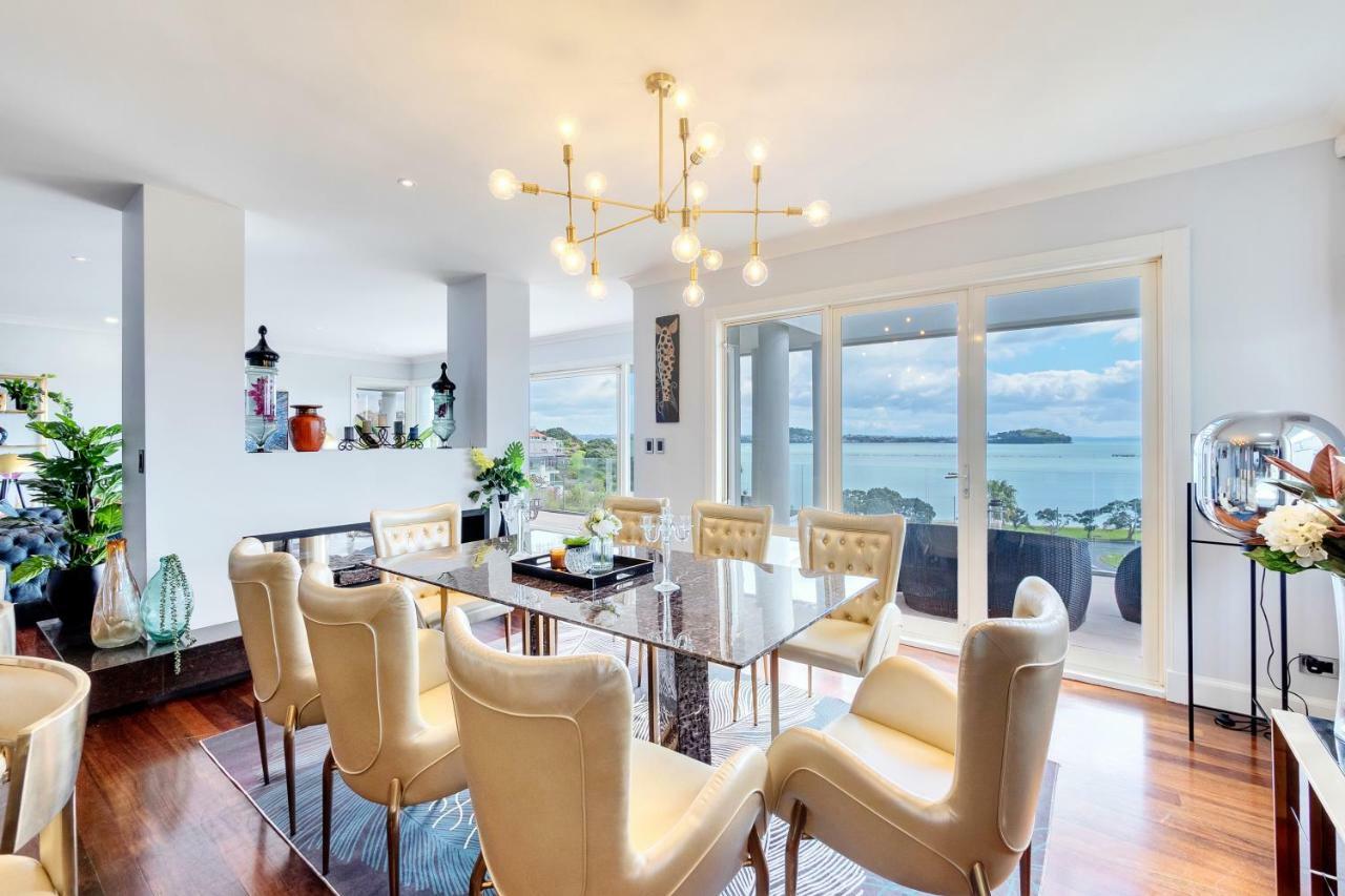 オークランド Orakei Grandeur Mansion With Sea Views & Poolヴィラ エクステリア 写真