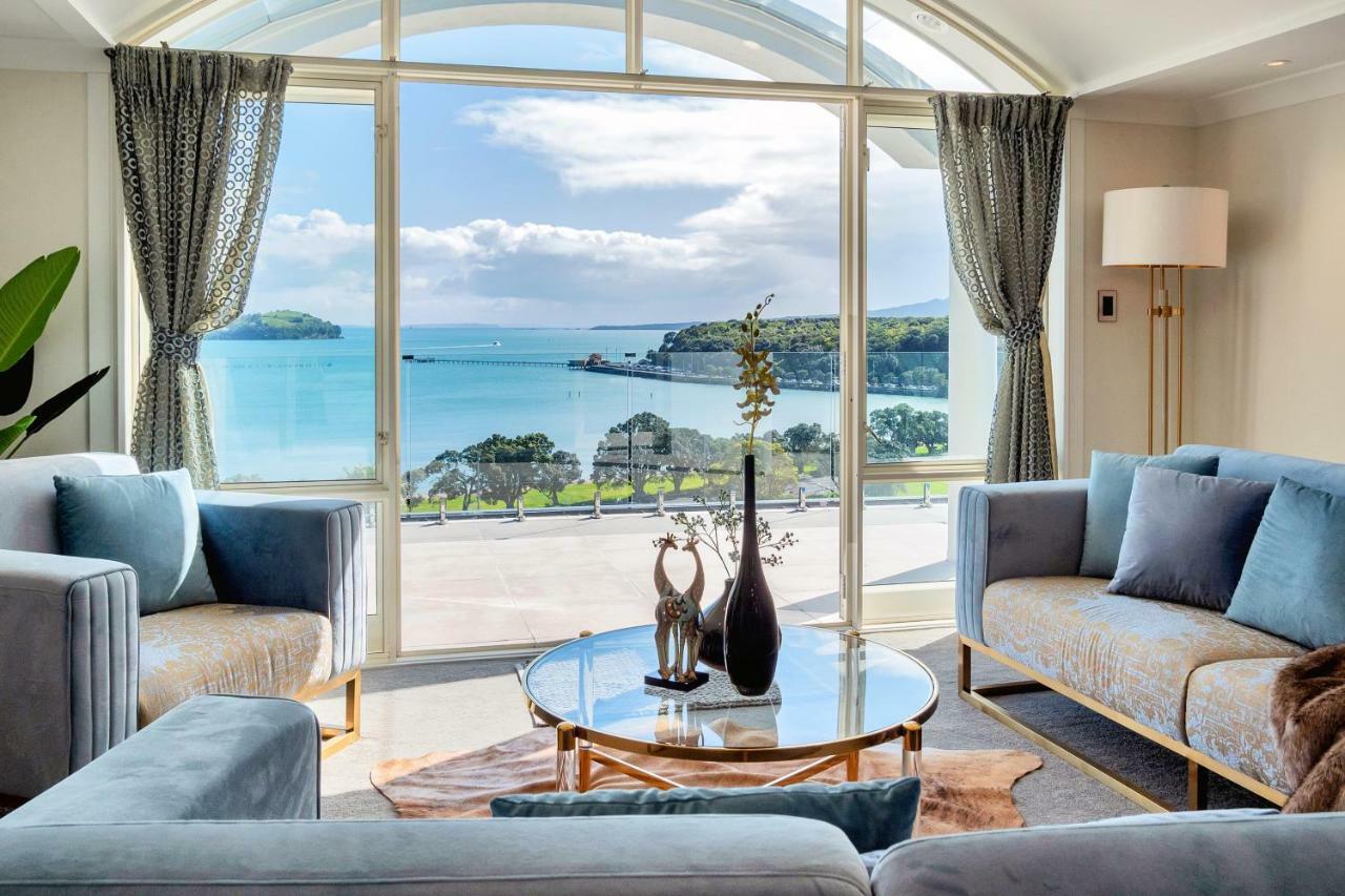 オークランド Orakei Grandeur Mansion With Sea Views & Poolヴィラ エクステリア 写真