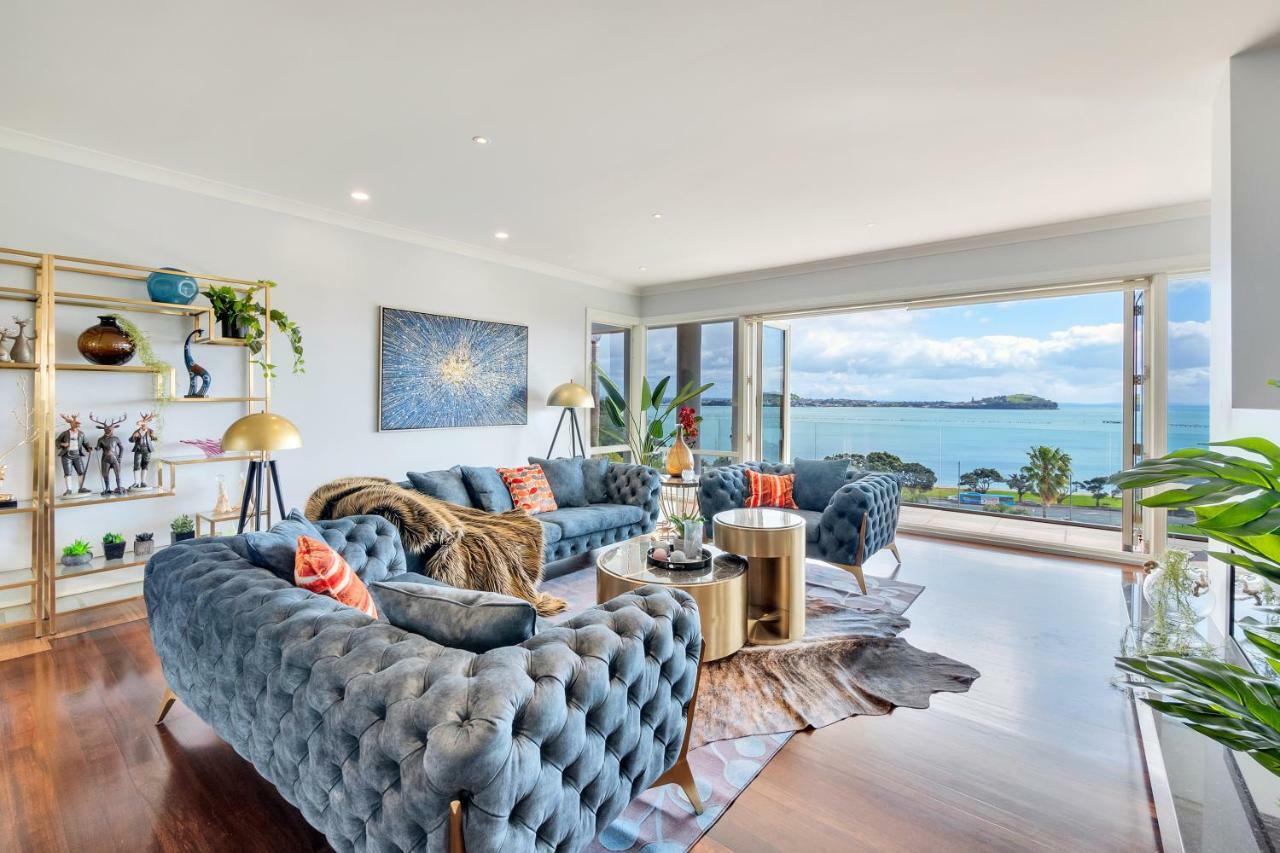 オークランド Orakei Grandeur Mansion With Sea Views & Poolヴィラ エクステリア 写真